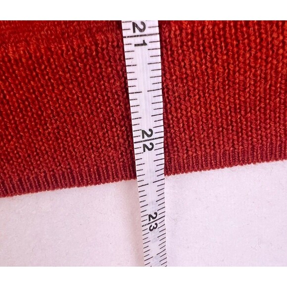 Brooks Brothers Extra Fine Italian Merino Wool Women’s XL Red Collared Sweater - Picture 14 of 16